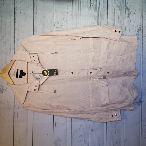 Rachel Roy 100% linen hooded Jacket - Picture 1 of 6